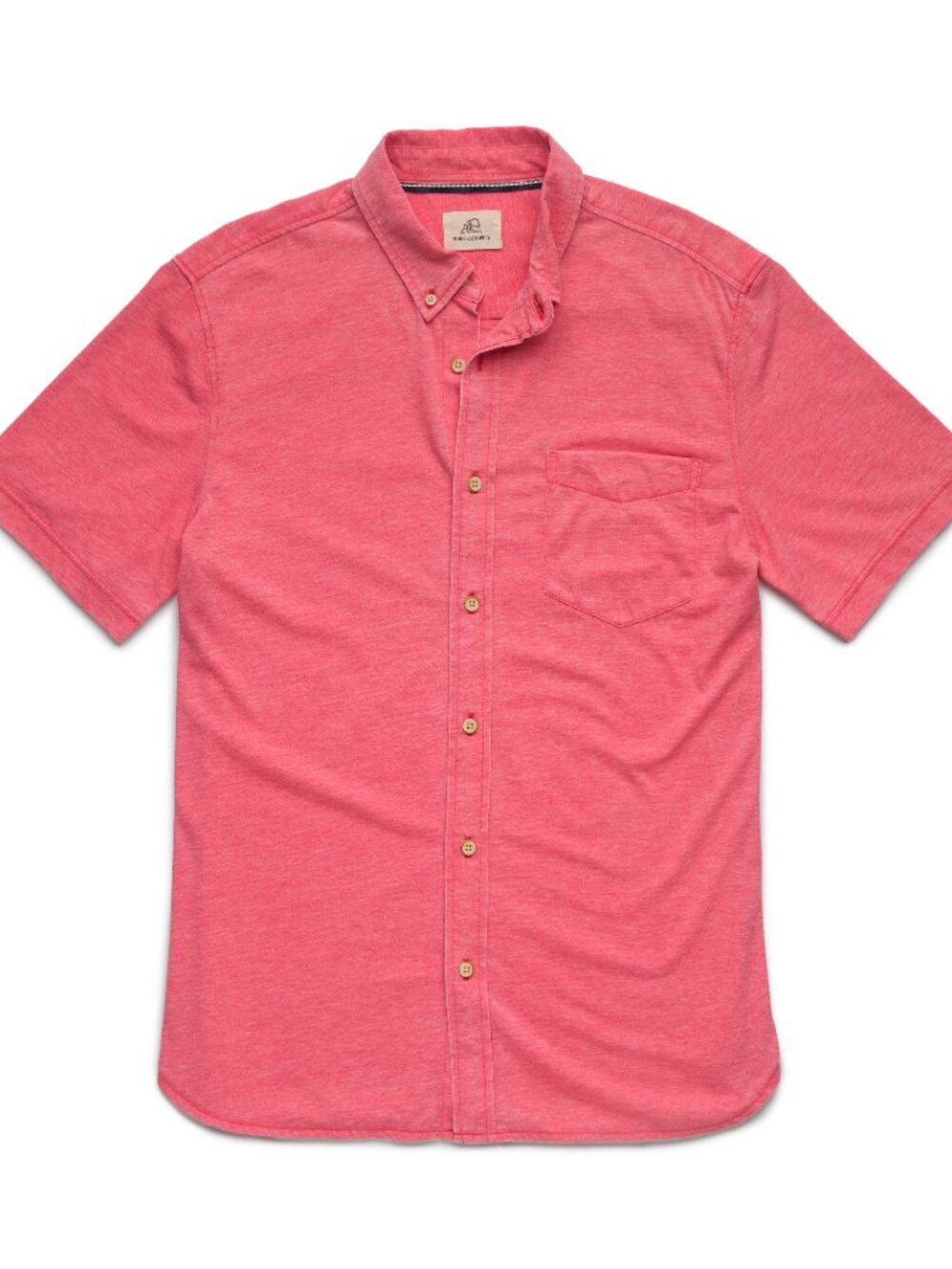Surfside Supply Bright Pink Burnout Knit Short Sleeve Vintage Shirt